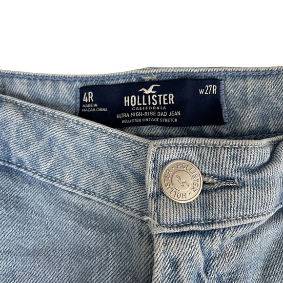 Hollister Ultra High-Rise Dad Cargo Jean Vintage Stretch 27R - Picture 11 of 16